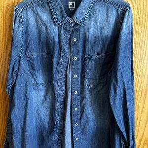 Women’s denim long sleeve shirt